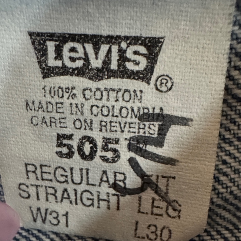 Levi's Vintage 90’s Orange Tab Relaxed Fit Jeans — Medium Blue Denim - Picture 5 of 7